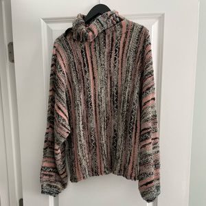 Retro style turtle neck sweater